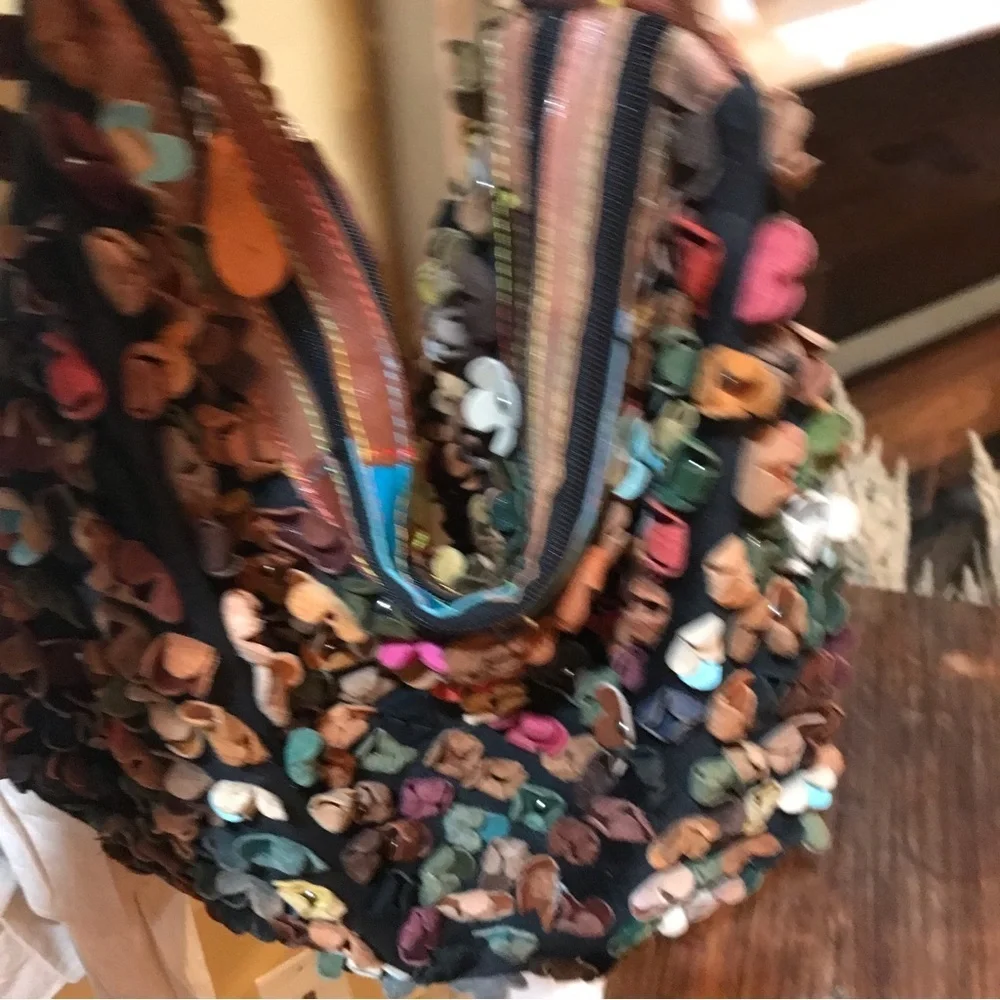 ✌️VINTAGE BOHO Leather Flower Bag - Picture 3 of 16